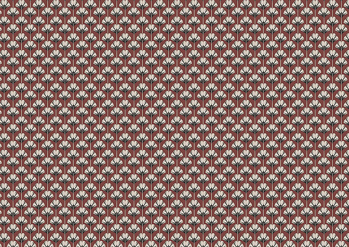 Ted Baker Palm Geo, Crimson - Roman Blind - Image 7